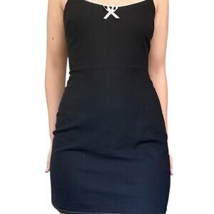 Little black mini dress with